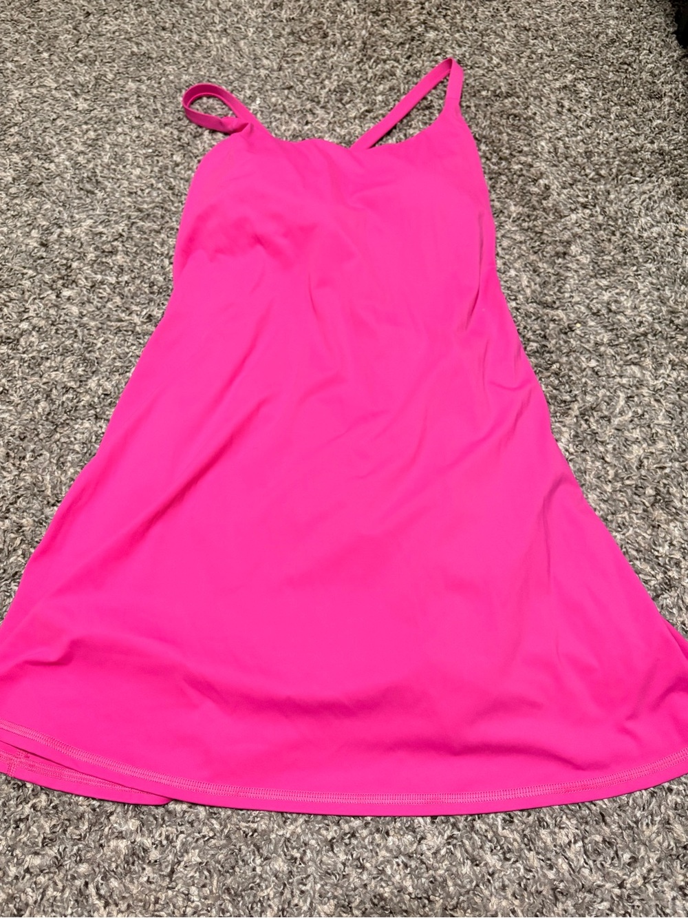 Women's Hot Pink Spaghetti Strap Dress